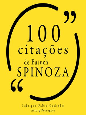 cover image of 100 citações de Baruch Spinoza